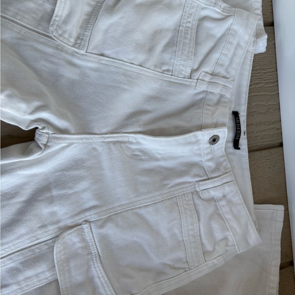 Women's Off-White Cargo Ankle Jeans - Picture 9 of 15